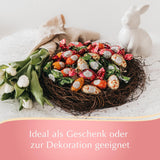 Mix de Paște Lindt Chocolate LINDOR | Casetă 144g | Ouă LINDOR care se topesc în gură în trei variante: Ciocolată cu lapte, Ciocolată neagră, Alune | Ciocolată de Paște | Cadou de ciocolată | 1 pachet
