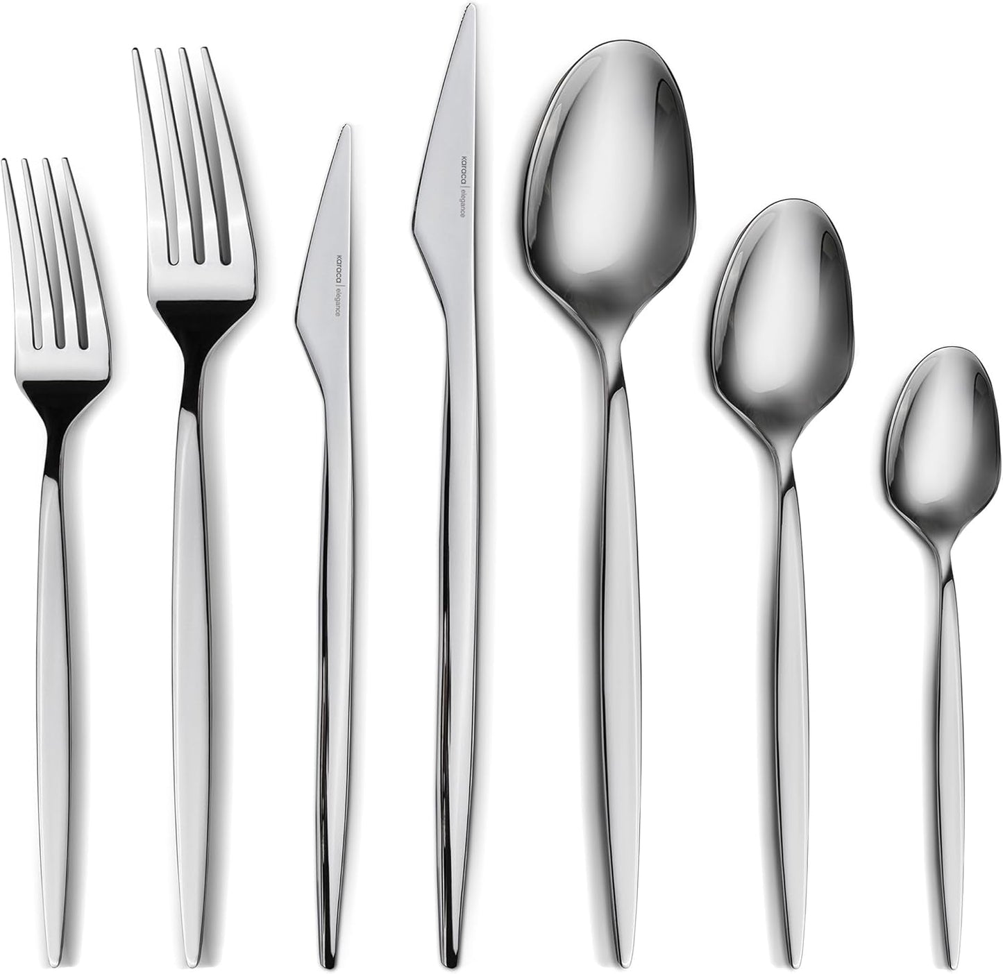 Set de tacâmuri Karaca Thor 84 piese cu cutie, oțel inoxidabil în cutie elegantă Bucatarie Naty Shop