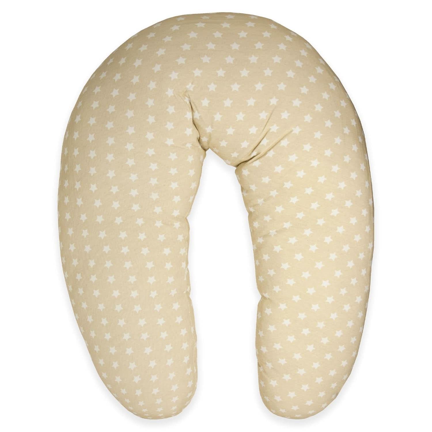 Pernă de alăptare pentru nou-născuți, XL, Husă din bumbac 100%, detașabilă și lavabilă, Umplutură din poliester, Motiv stele Accesorii Hrana si Alaptare Bebe Naty Shop