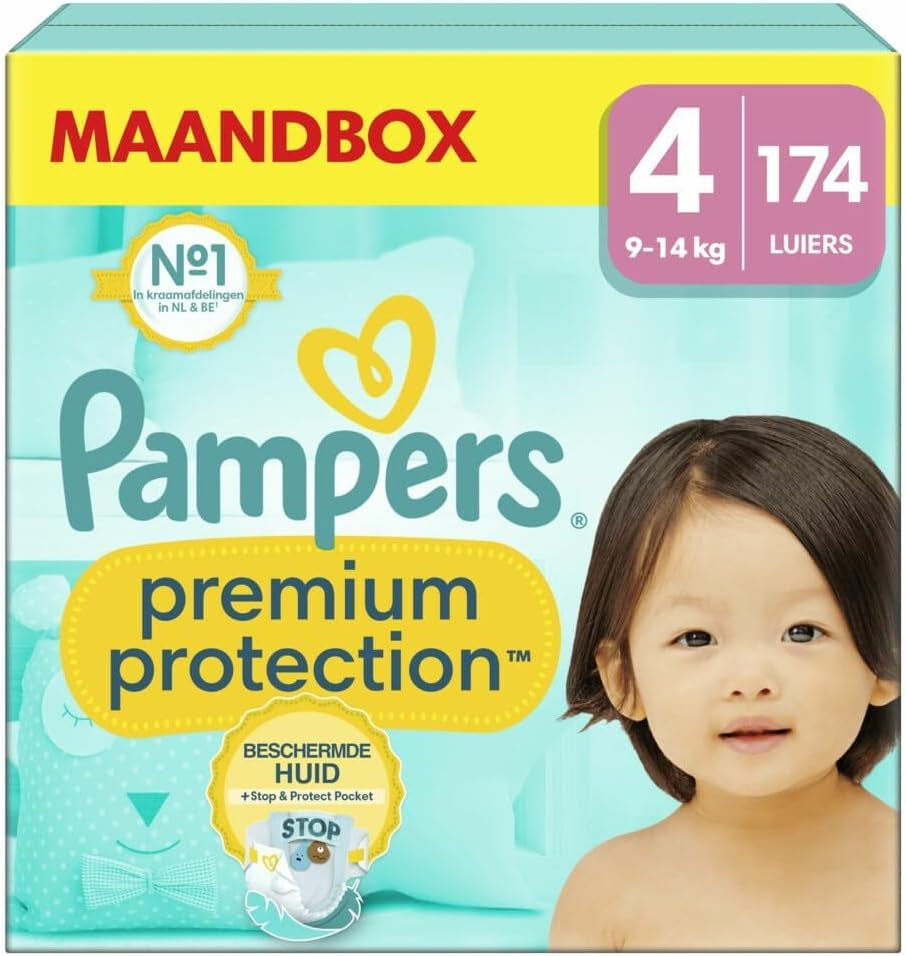 Pampers Premium Protection mărimea 6, 144 scutece, 13 kg-18 kg, protecția noastră numărul 1 împotriva pielii și scurgerilor