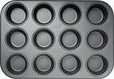 Zenker 12Er Muffinform Energy, Premium-Backform, Für Köstliche Kuchen, Verkürzt Die Backzeit Um Bis Zu 20% (Farbe: Silber/Anthrazit), Menge: 1 Stück, Hellgrau Und Dunkelgrau Matrite si tavi pentru copt Naty Shop