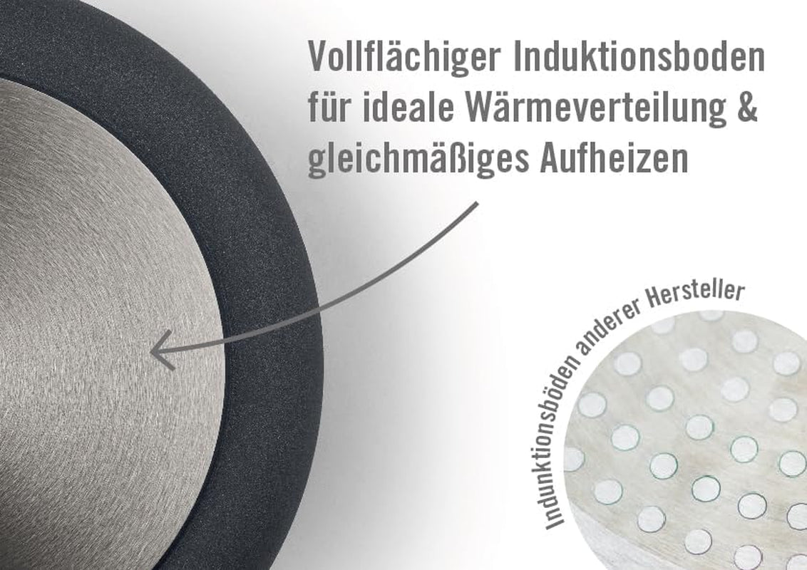 Woll Nowo Titanium Kasserolle - Induktiv -, Ø 32 Cm, 8 Cm Hoch, 5.5 Liter, Mit 2 Seitengriffen - Geeignet Für Alle Herdarten Matrite si tavi pentru copt Naty Shop