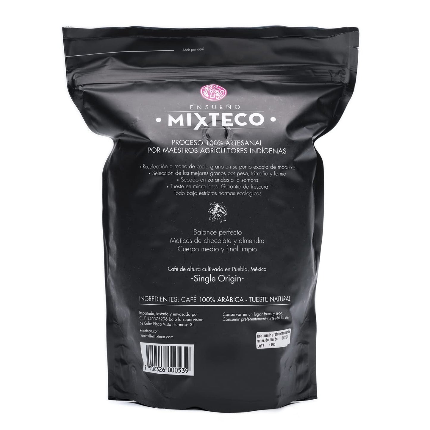 Boabe de cafea Arabica prăjite | 500 g | cu note de cacao și migdale | De la o prăjitorie tradițională de cafea | Gust delicat