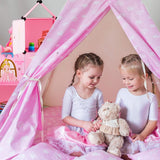 Raft modular Relaxdays pentru camere de copii, design castel prințesă, plastic, dulap DIY cu uși, HL: 128 x 110 x 37 cm, roz