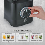 CASO Powerblender B 2000 - Profi Standmixer, 30.000 U/Min, 2000 Watt, Bruchsicherer Tritan-Mixbehälter (2 L), Bpa-Frei, Pulse-, Shake-, Smoothie-Funktion, 8-Fach Messer-System Mit Titanbeschichtung Bucatarie Naty Shop