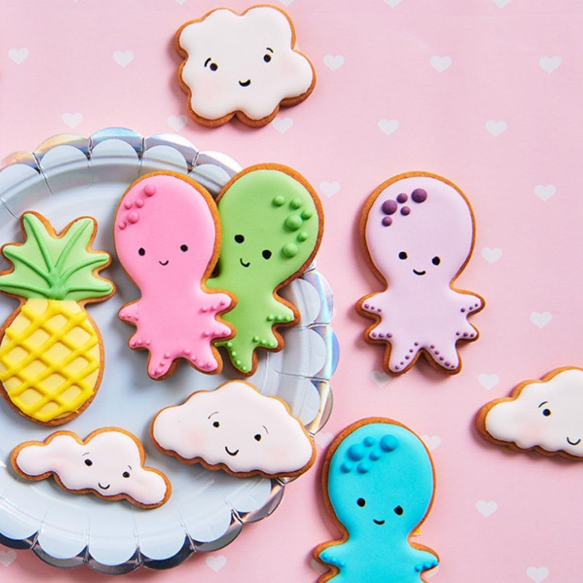 Pixuri colorante alimentare Funcakes Roșu-Verde: Pixuri colorante alimentare, vârf flexibil pentru linii groase și subțiri, pix comestibil pentru fursecuri, prăjituri, fondant și multe altele, ideal pentru personalizare, certificat Halal