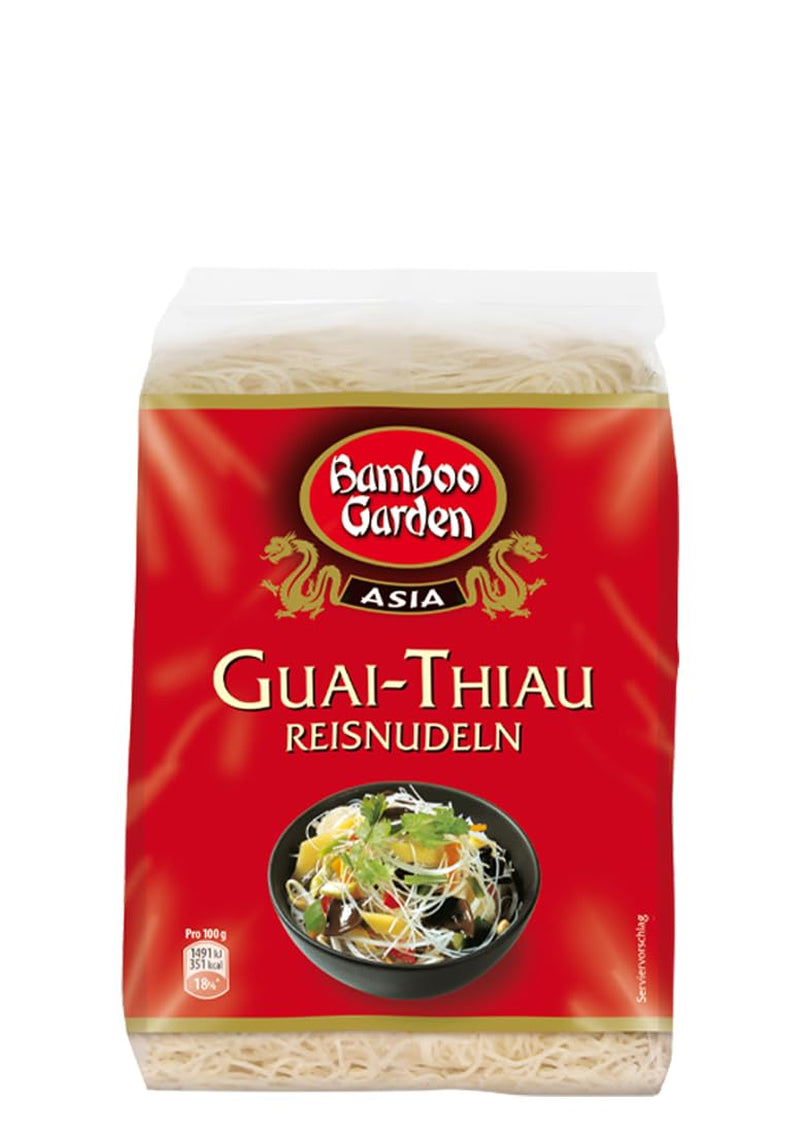 Tăiței de orez Guai Thiau din Bamboo Garden, 250 g (designul ambalajului poate varia)