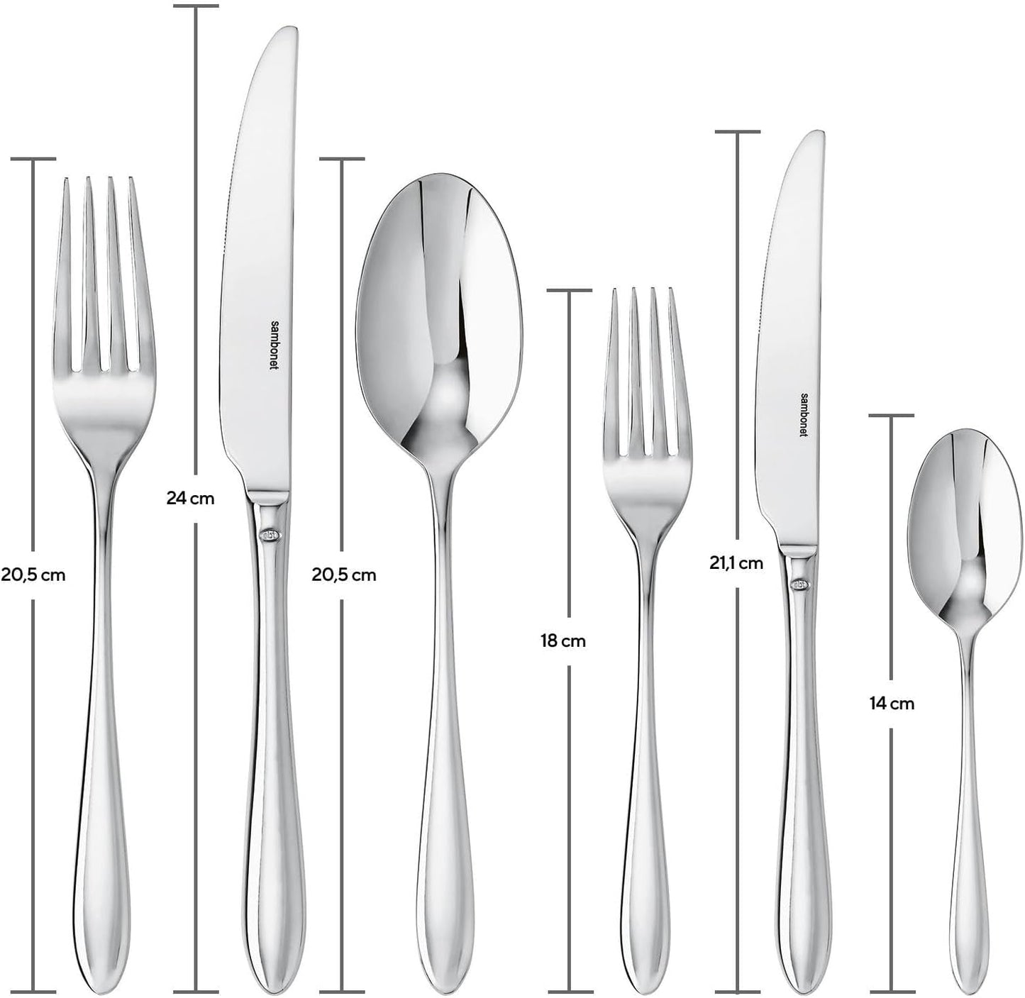Sambonet 52515-83 Set veselă monobloc Dream, 36 piese Bucatarie Naty Shop