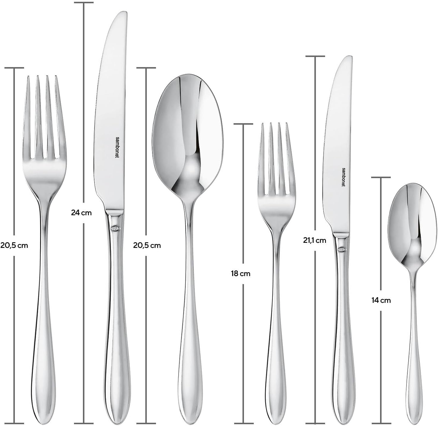 Sambonet 52515-83 Set veselă monobloc Dream, 36 piese Bucatarie Naty Shop
