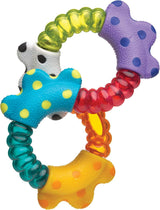 Playgro Rattle Super Shaker - minge zornăitoare pentru bebeluși - minge zornăitoare - minge zornăitoare pentru copii - minge zornăitoare - abilități motorii - jucărie pentru bebeluși - abilități motorii pentru bebeluși - colorat Jucarii Bebe Naty Shop Zornăitor cu clic și răsucire