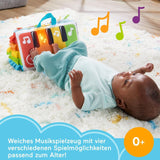 FISHER-PRICE Kick & Play Soft Piano - Pian de jucărie moale și portabil, design în creștere, clape colorate, pentru bebeluși de la naștere, HND54 Jucarii Bebe Naty Shop