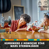 LEGO Star Wars TIE Fighter & X-Wing Mashup, jucărie construibilă Starfighter, idee de cadou pentru copii, nave stelare personalizabile, cadou pentru băieți, fete și toți fanii 75393 Seturi de constructie Besuche den LEGO-Store