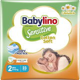 Scutece pentru bebeluși sensibili, mărimea 6, extra mari (13-18 kg), 114 scutece