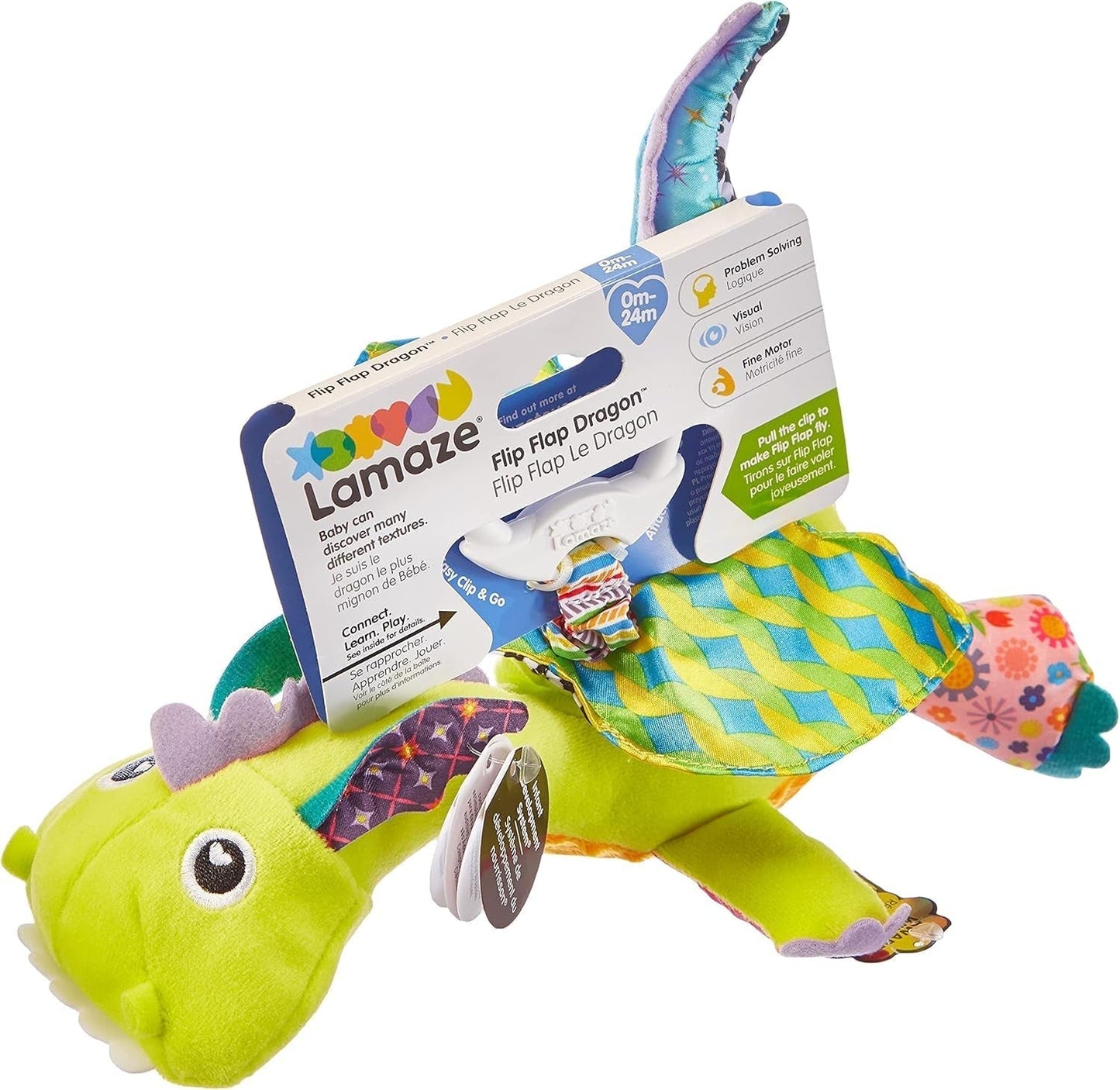 Jucărie Lamaze pentru copii Căpitanul Calamari, caracatița pirat Clip & Go, jucărie de înaltă calitate pentru copii mici & jucărie pentru copii Diego, dragonul zburător Clip & Go, jucărie de înaltă calitate pentru copii mici Jucarii Bebe Naty Shop