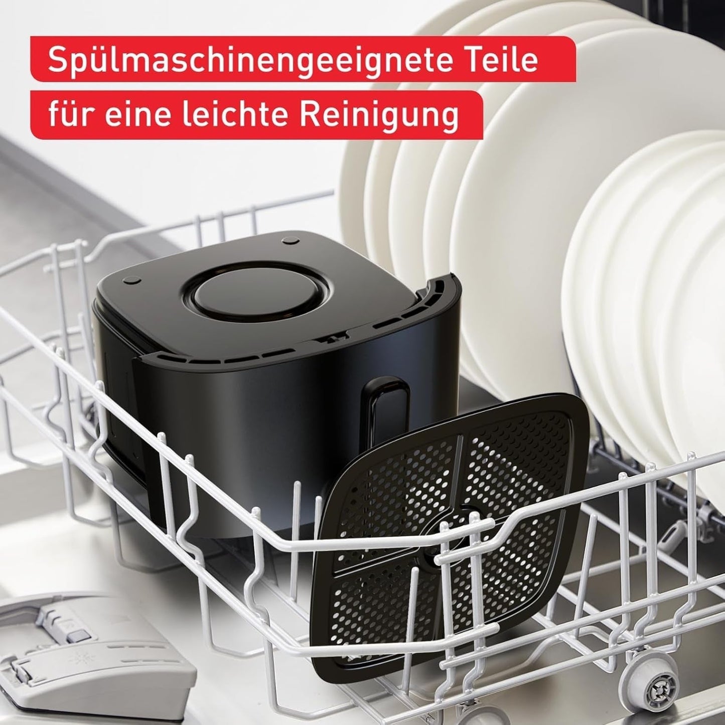 Tefal Easy Fry Max EY2458, 5 litri, Hot Air Fryer, 10 programe automate de gătit, ecran tactil digital Electrocasnice Naty Shop