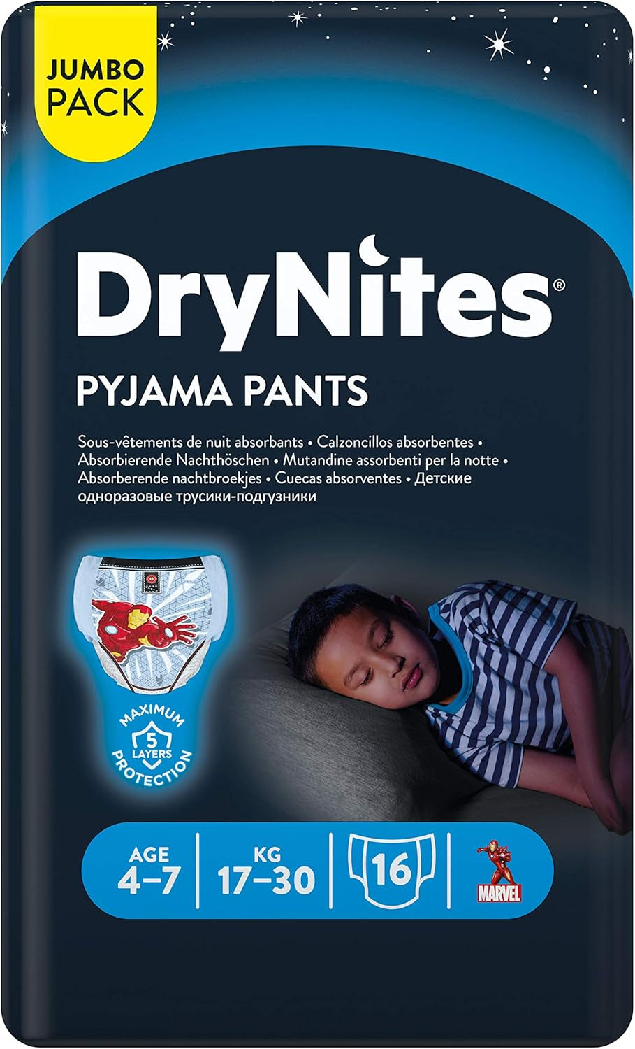 Scutece Huggies Jumbo Boy 17-30 kg, 16 bucăți