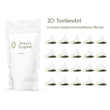 Anna'S Teapot Sencha Ceai verde organic Pliculețe - Ceai verde japonez organic 20 pliculețe piramidale într-o pungă resigilabilă