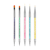 Nagel Art Fineliner Pinsel[5 Stück],Nagel Art Liner Pinsel,Professionel Detail Pinselset,Nagellack Pinsel,Für Nail Art Design Painting Salon,Nageldesign Nagel Fußpflege