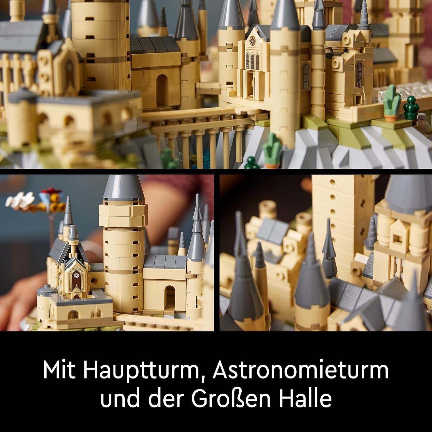 Castelul Hogwarts LEGO Harry Potter cu aripi de castel - set de colecție pentru adulți, inclusiv turnul principal și turnul astronomic, camera secretelor și minifigurina arhitectului - cadou pentru femei - 76419 Seturi de constructie Besuche den LEGO-Store