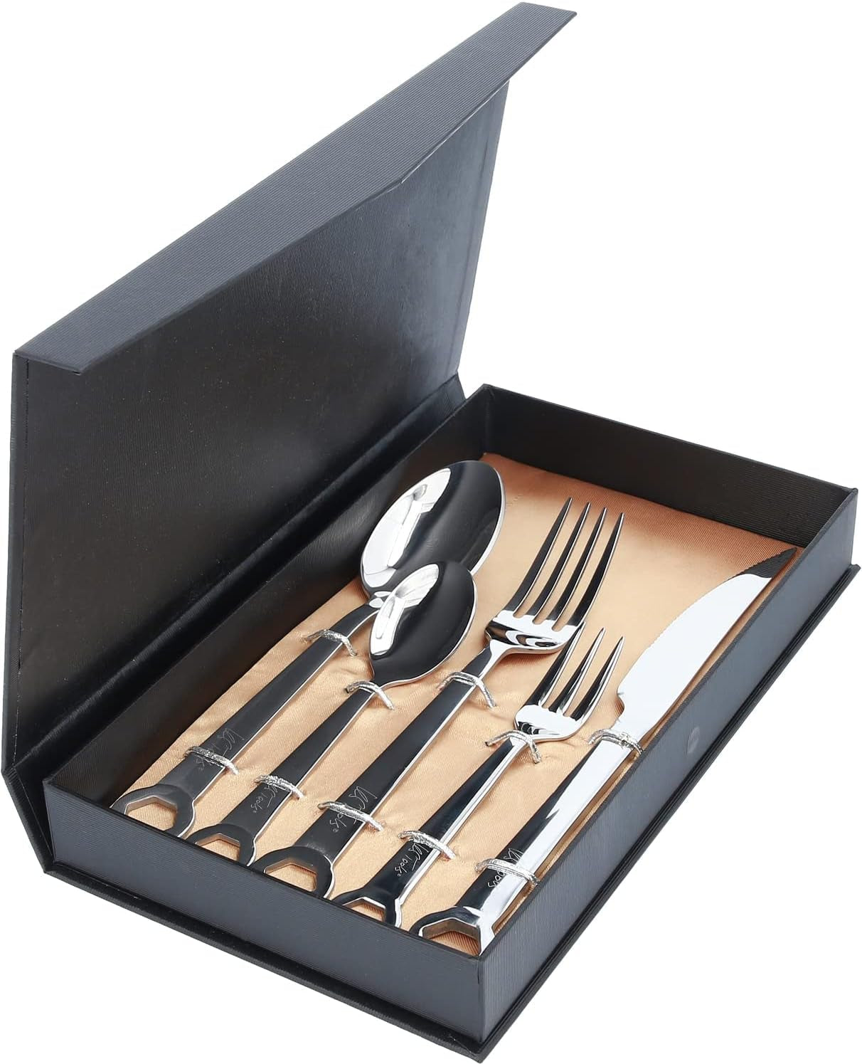 Set tacâmuri 5 piese, oțel inoxidabil Bucatarie Naty Shop