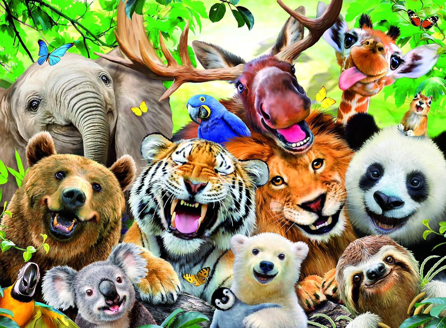 Ravensburger puzzle pentru copii - 13354 Te rog zâmbește! - Puzzle jigsaw de 300 de piese pentru copii începând cu vârsta de 9 ani Puzzle Naty Shop