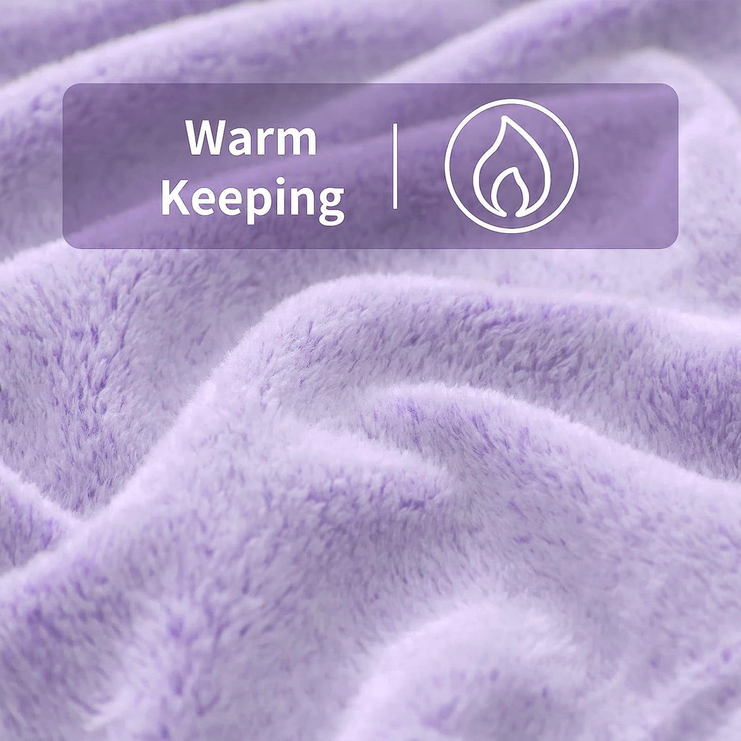 FY FIBER HOUSE flanel fleece throw, pătură din microfibră cu imprimare 3D ghepard, 228 X 274 cm, violet Plapumi si pilote Naty Shop