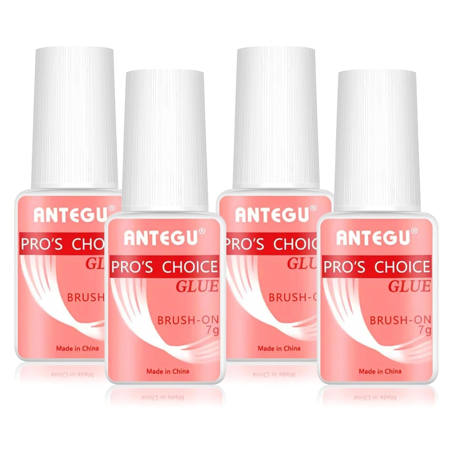 Lipici extra puternic pentru unghii – Include pensulă, 4 x 7g lipici pentru extensii de unghii, lipici acrilic pentru vârfuri și lipici artificial pentru unghii