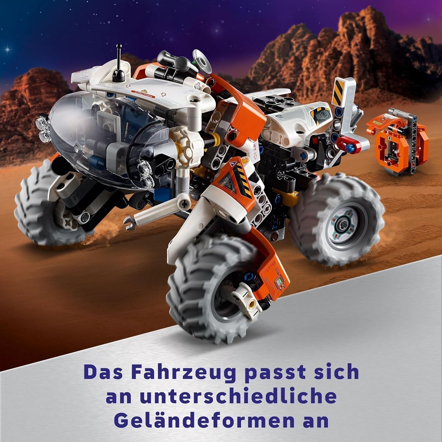 Vehicul de transport spațial LEGO Technic LT78, set de construcție spațială pentru excursii de explorare și aventuri în spațiu, experiență de joacă imaginativă pentru băieți și fete, cadou pentru copii cu vârsta peste 8 ani 42178 Seturi de constructie Besuche den LEGO-Store