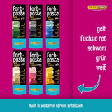Decocino Pastă de colorare liposolubilă Set de 6 – 6 x 15 g – Coloranți alimentari în roșu, alb, verde, galben, albastru și negru, ideali pentru colorarea prăjiturilor, fondantului și cremelor – Fără azo și gluten