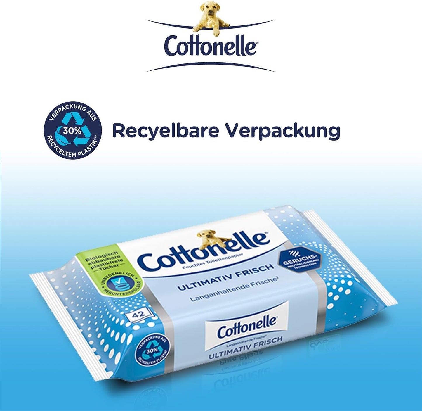 Șervețele umede, Ultimate Fresh, 12 X 42 șervețele, tehnologie Deodycylx, delicată pentru piele, fără alcool și coloranți, sensibilă, biodegradabilă