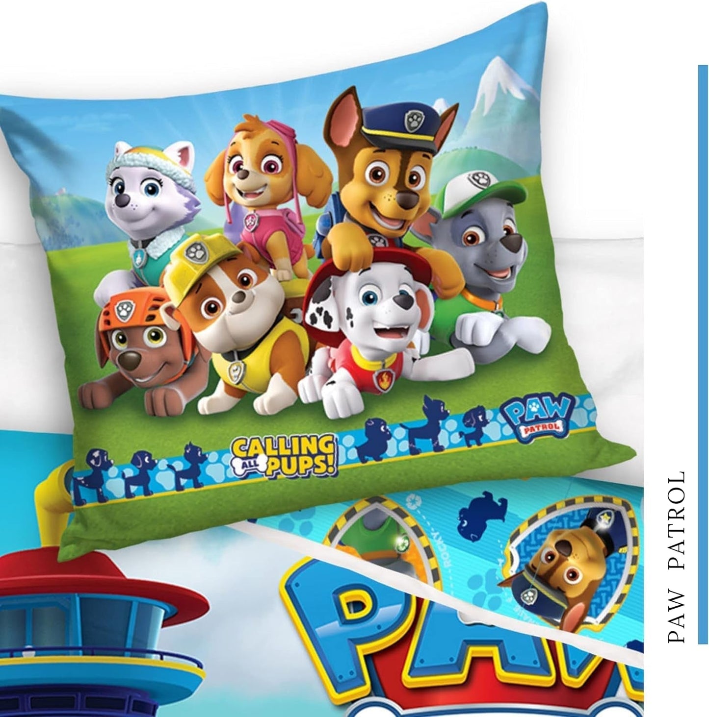 Bettwäsche Bettbezug 100X135 40X60 Baumwolle · Kompatibel Mit Paw Patrol Baby Kinderbettwäsche Für Mädchen Und Jungen · 2 Teilig · 1 Kissenbezug 40X60 + 1 Bettbezug 100X135 Cm Naty Shop