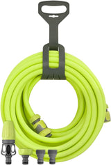 Set furtun de grădină cu racord rapid, 1/2 in. x 50 ft., durabil, ușor, sigur pentru apă potabilă – hfzg12050qn