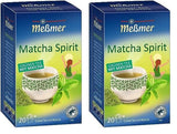 Meßmer MATCHA SPIRIT | Ceai verde cu Matcha | 20 pliculețe de ceai | Vegan | Fără gluten | Fără lactoză (pachet cu 2)