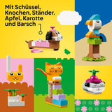 LEGO Classic Creative Animals, cutie cu cărămizi colorate, construiește figurine de animale din cărămizi precum câine, pisică, iepure, hamster și pasăre, jucărie de construcție pentru băieți și fete de la 5 ani 11034 Seturi de constructie Besuche den LEGO-Store