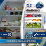 CARE + PROTECT Recipient inteligent pentru alimente, perfect stivuibil, organizator pentru frigider, protejează alimentele de umiditate, păstrează alimentele proaspete mai mult timp, 2,15 l Cutii depozitare alimente Naty Shop