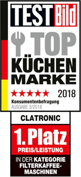 Espressor Clatronic® | Espressor automat pentru 12-14 cești (aprox. 1,5 litri) | Espressor cu filtru și sistem anti-picurare | 900W | Espressor KA 3473 Negru