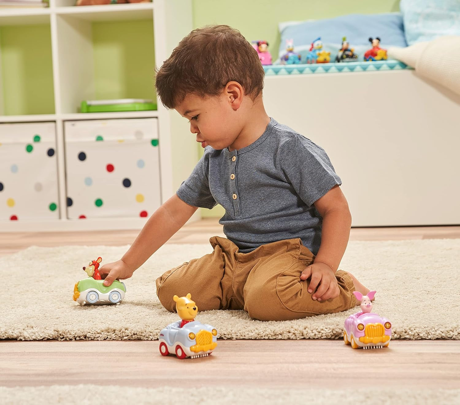 Vtech TUT TUT Baby Flitzer - Mașina decapotabilă a lui Tigger - Mașină de jucărie cu muzică, propoziții și sunete interesante - Pentru copii cu vârsta cuprinsă între 1-5 ani Jucarii Bebe Naty Shop