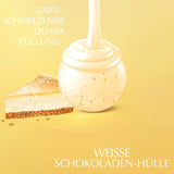 Lindt Chocolate | Pungă LINDOR Cheesecake | 1kg | 80 de bile de ciocolată albă cu lapte cu umplutură de cheesecake care se topește în gură | Cadou de ciocolată de împărțit
