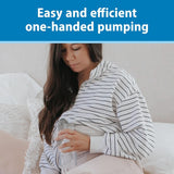 Pompă manuală de sân cu protecție 100% silicon Softshape (B, flanșă de 25 mm) și opțiuni anti-colici + biberon cu gură largă de 150 ml cu tetina cu flux lent de nivel 1 Accesorii Hrana si Alaptare Bebe Naty Shop