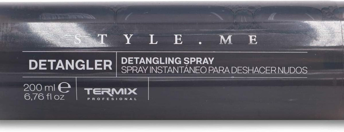 Spray de descurcare Style.Me Produs pentru descurcarea parului. Produs pentru descurcarea parului instant de la Termix. Formulă îmbogățită cu ulei de ricin. Mărime: 200 ml. Produse pentru descurcarea părului Naty Shop