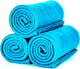 ALCLEAR 3 bucăți Oeko Tex pături fleece, culoare: antracit, dimensiuni mari 130X160 Cm, peste 200 G/M2, canapea pătură canapea pătură pătură living pătură, picnic pătură canapea arunca pătură Paturi si Cuverturi Besuche den ALCLEAR-Store Turcoaz 3 bucăți 130X160 Cm