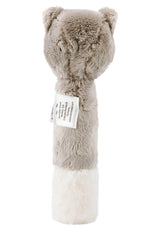 Sterntaler baby squeaker cat Lilly - Jucărie pentru copii din fleece moale - Jucărie de prindere pentru copii - Primele încercări de prindere și joc, gri Jucarii Bebe Naty Shop