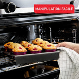Tefal Creabake J3089304 3 Stück Brioche-Backform Antihaft-Beschichtung, Leicht Entnehmbar, Stapelbar, Einfache Aufbewahrung, Backform Matrite si tavi pentru copt Naty Shop