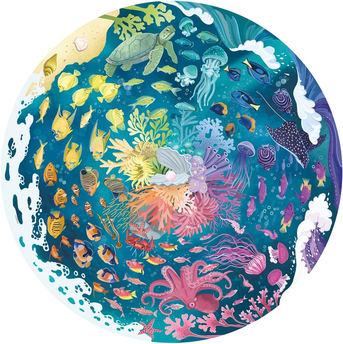 Ravensburger Puzzle 17170 Cercul de culori - Ocean & Submarin Puzzle 500 piese Puzzle Naty Shop Singur
