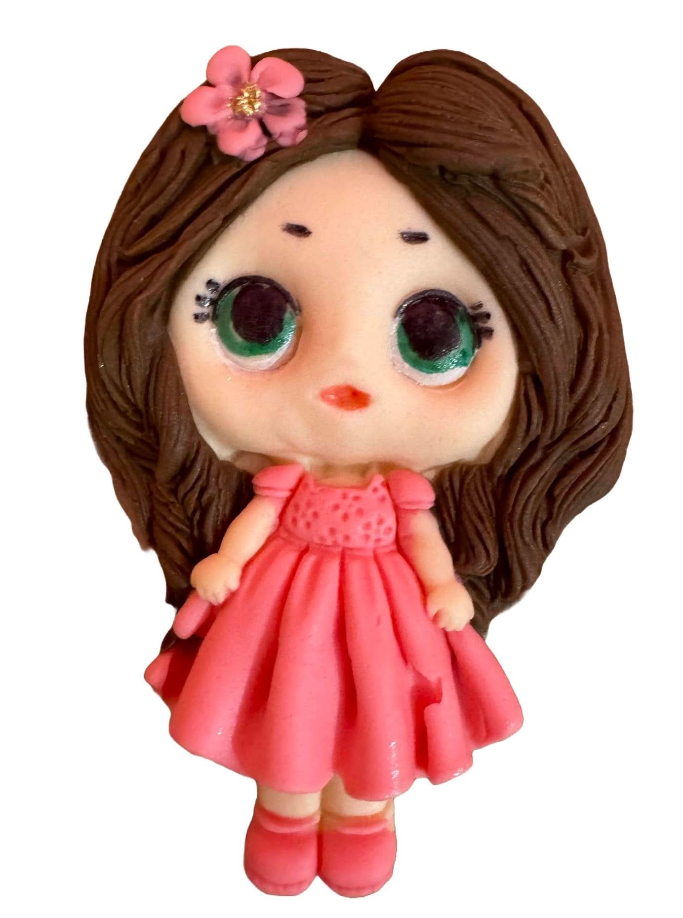 Decoratiune comestibila din zahar, Pretty Girl Decoratiuni din Pasta de Zahar Nati Shop
