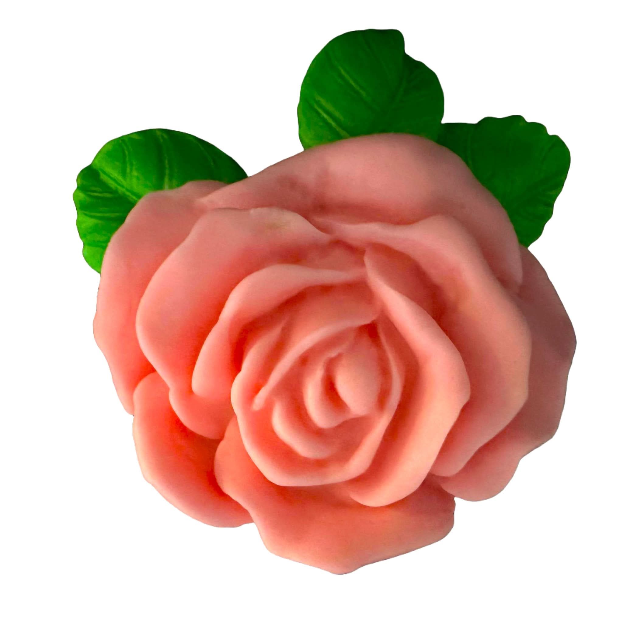 Decoratiune comestibila din zahar, Trandafir roz Decoratiuni din Pasta de Zahar Nati Shop