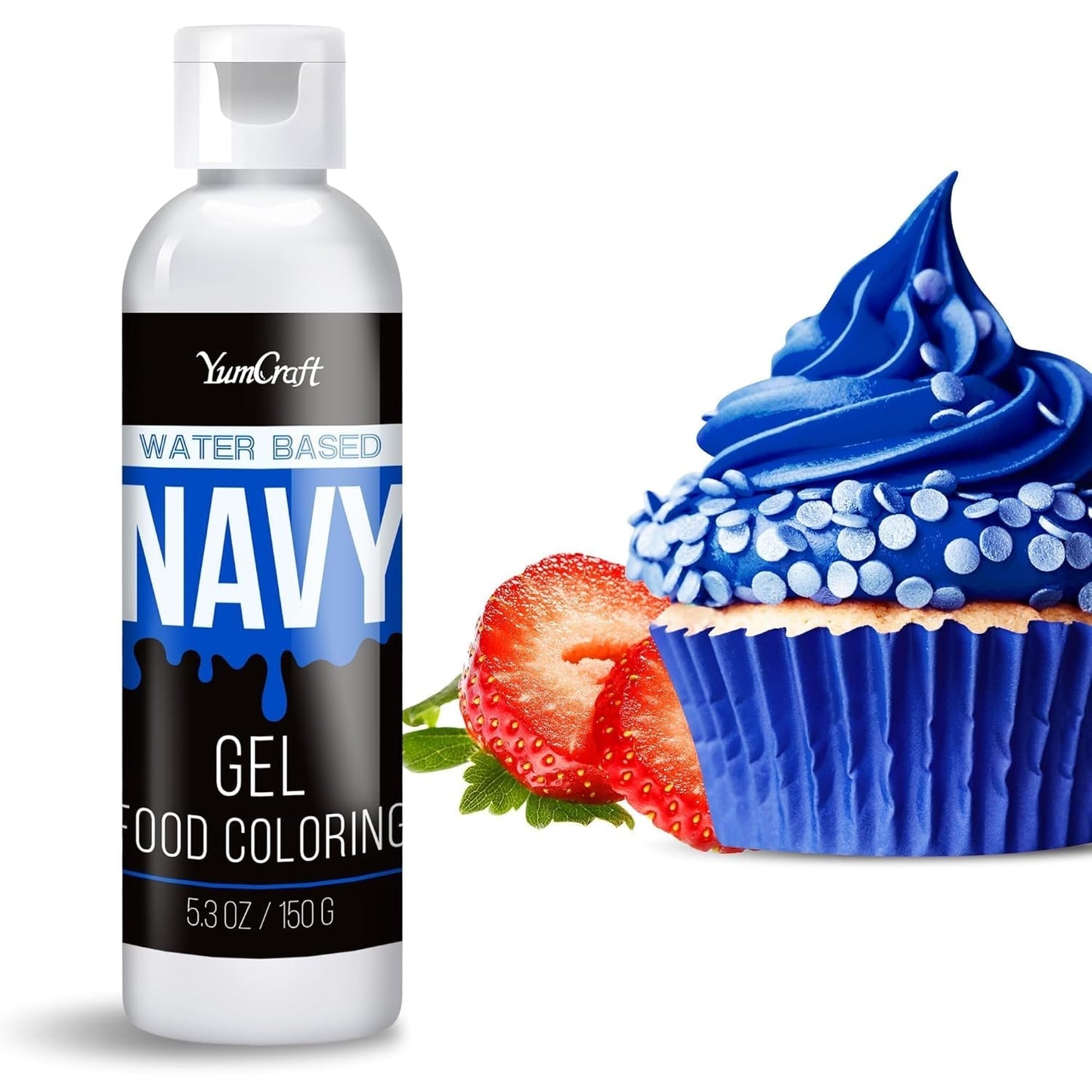 Colorant alimentar în gel - Colorant alimentar în gel foarte concentrat pentru prăjituri, copt, ouă de Paște, băuturi - Colorant alimentar fără zahăr pentru fondant, glazură, slime, decorarea torturilor (Red Velvet, 150G)