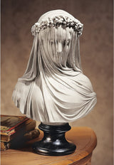 Design Toscano statuie bust fecioară voalată, dimensiuni: 22.8 cm x15.2 cm x35.5 cm Statuete si sculpturi Naty Shop