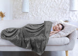 Utopia Bedding Pătură confortabilă din fleece [228X228 Cm, gri] Pătură moale, ușoară, caldă și pufoasă Pătură confortabilă și respirabilă pentru pat canapea canapea Paturi si Cuverturi Besuche den Utopia Bedding-Store