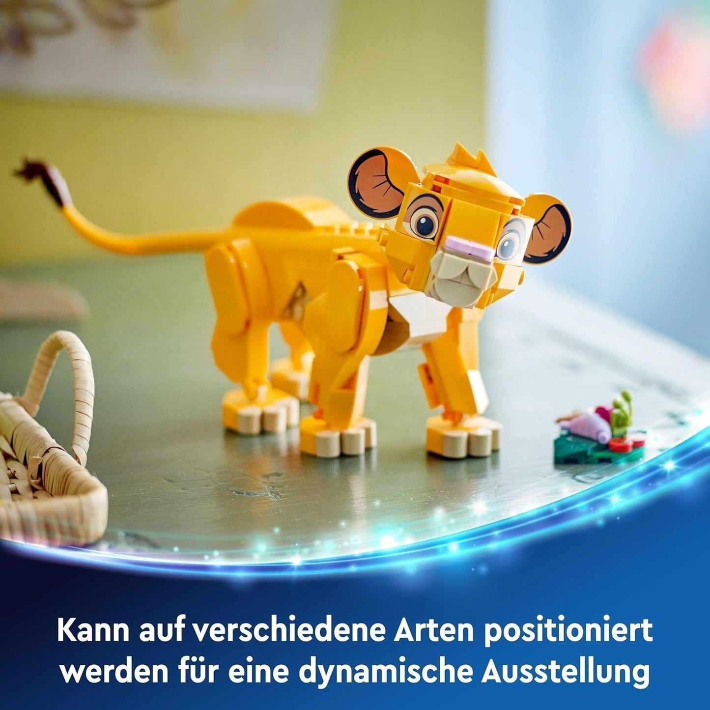 LEGO Ç€ Disney Simba, puiul de leu al regelui, jucărie de construcție pentru copii, Playset fantezie cu figura leului, idee de cadou cool pentru fete și băieți de la 6 ani, jucărie pentru copii 43243 Seturi de constructie Besuche den LEGO-Store